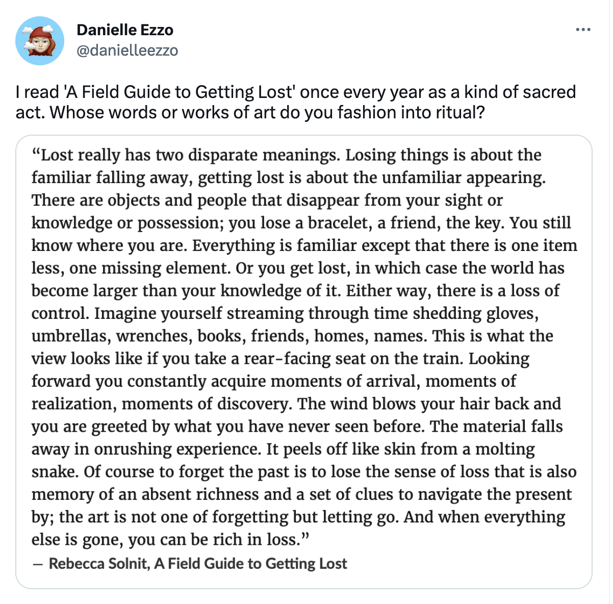 Rebecca Solnit excerpt